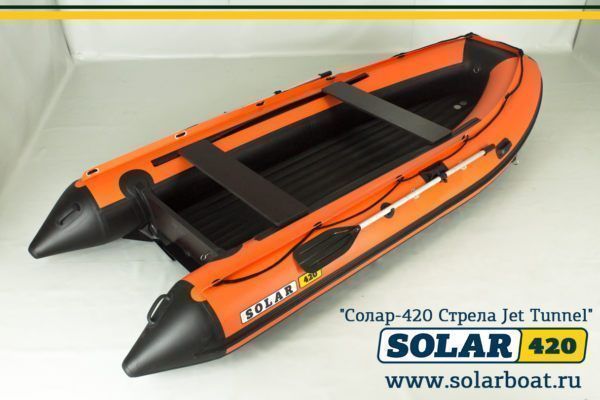 Лодка надувная Solar 420 Strela Jet Tunnel