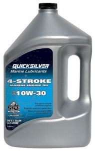 Масло четырехтактное Quicksilver 10W-30 минеральное 4л.