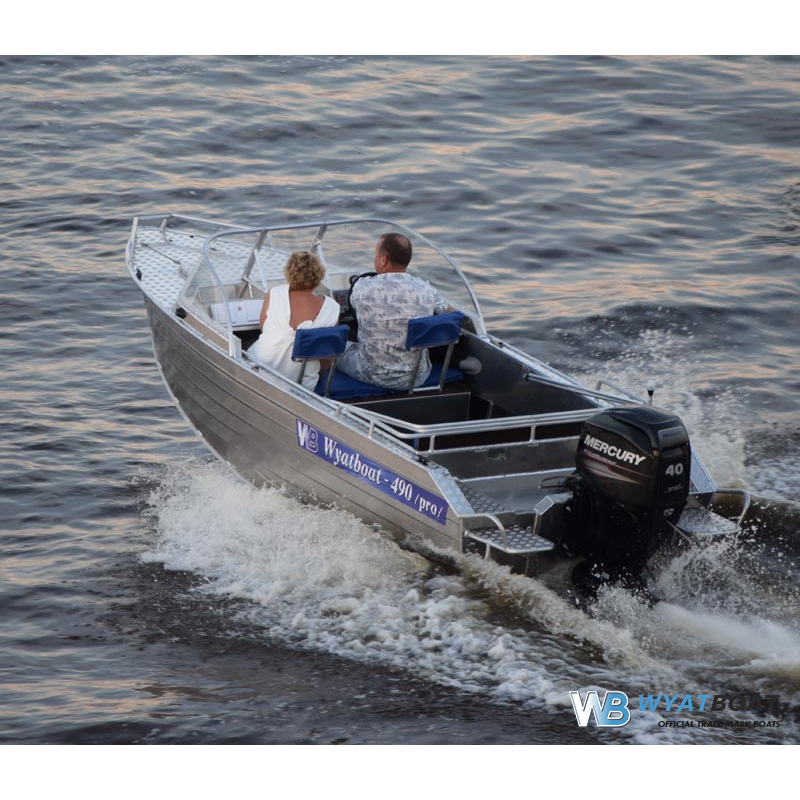 Алюминиевый катер Wyatboat - 490 Pro в Екатеринбурге