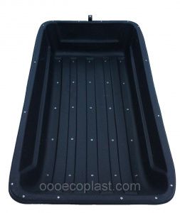 Сани для мотобуксировщика пластиковые с накладками (ЭП-3) 1430*730*250мм 