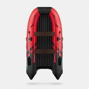 Лодка надувная Gladiator E 380 S красно/черный