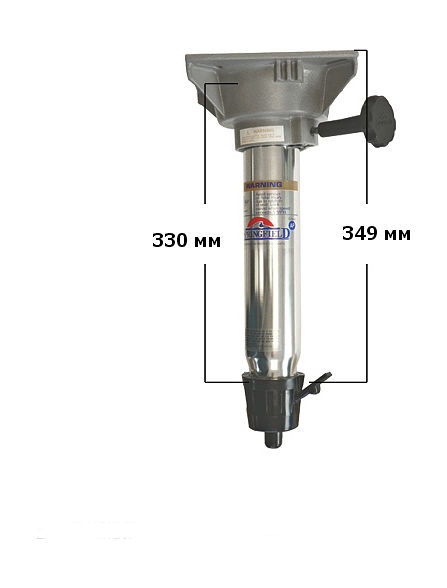 Стойка Taper-Lock 330 мм с креплением под сидение, используется с основаниями 3600002A и 1600010