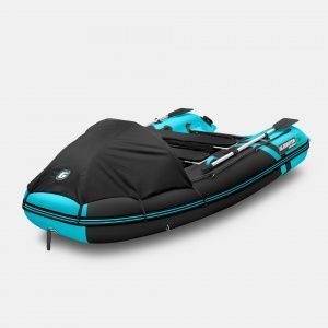 Лодка надувная Gladiator E 330 PRO Черно-Бирюзовый