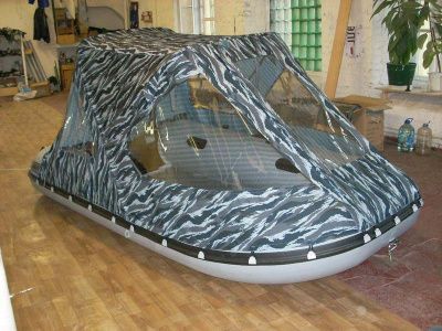 Тент ходовой складной кабриолетного типа для лодок ANGLER AN 400