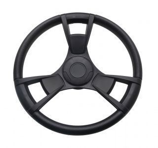 Рулевое колесо GUSSI 013 обод и спицы черные д. 350 мм