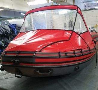 Носовой тент для лодок Reef Skat Тритон 350-390 Красный