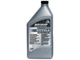 Масло двухтактное Quicksilver Premium + (TC-W3+) 1л.