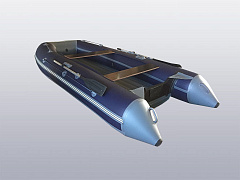 Лодка надувная Big Boat Regat (Регат) 340 Lux синий/серый