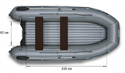 Лодка надувная Флагман 420