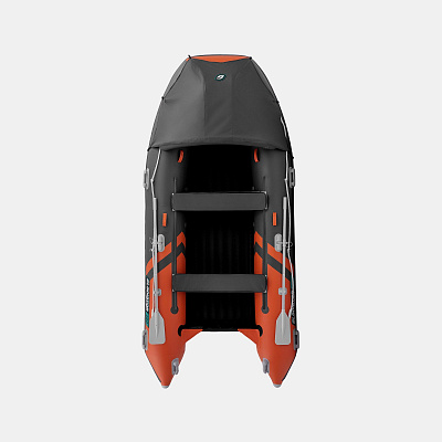 Лодка надувная Gladiator E 380 PRO оранжево/темносерый