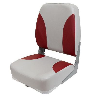Поворотное кресло в лодку Classic High Back красный/серый