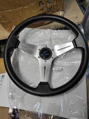 Рулевое колесо161-А15 Мерседес алюм+полиуретан, диаметр 340 мм