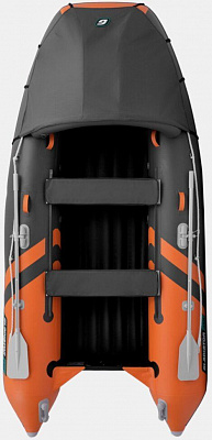 Лодка надувная Gladiator E 350 PRO оранжево/темносерый