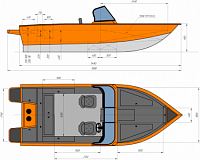 Алюминиевая лодка Магнум Спорт 540