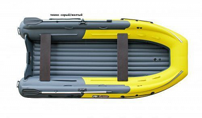 Лодка надувная REEF TRITON 370 Fi S-Max Темно-Серый/Желтый