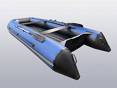 Лодка надувная Big Boat Regat (Регат) 360 синий/серый