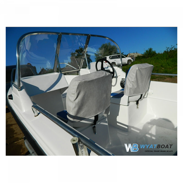 Стеклопластиковый катер Wyatboat - 430 DC (тримаран)
