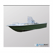 Алюминиевая лодка Wyatboat - 390 У с консолью