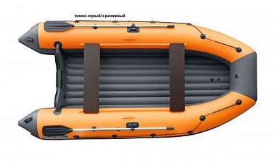 Лодка надувная REEF TRITON 360 НД Темно-Серый/Оранжевый