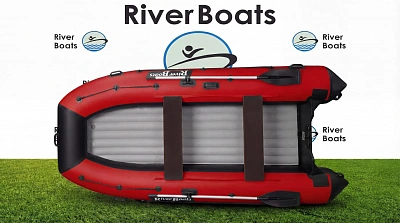 Лодка надувная River Boats RB - 370 НДНД Черно-Красный