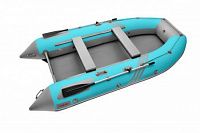 Моторная лодка ПВХ Zefir 3700 Бирюзовый-Серый