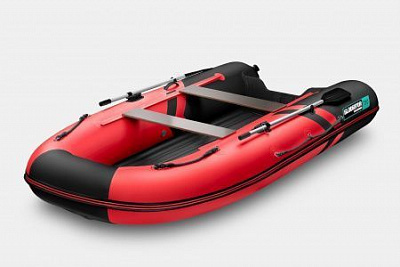 Лодка надувная Gladiator E 380 S красно/черный