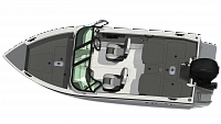Алюминиевая лодка Siberia S4 модификация 2