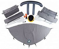 Лодка надувная Gladiator E 420 PRO светло/темносерый