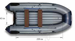 Лодка надувная Флагман 330 U