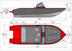 Алюминиевая лодка Триера 540 Фиш