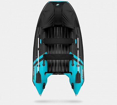 Лодка надувная Gladiator E 330 PRO черно/бирюзовый
