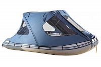 Тент ходовой с каркасом для лодок Gladiator 370 серый