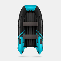 Лодка надувная Gladiator E 420 S черно/бирюзовый