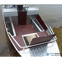 Алюминиевая лодка Wyatboat - 390 М с консолями