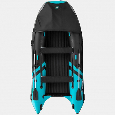 Лодка надувная Gladiator E 350 PRO черно/бирюзовый