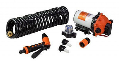 Комплект помывочный SeaFlo, 12 В, 19,7 л/мин, 70 PSI (4.8 бар)