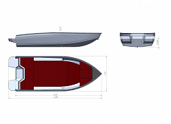 Алюминиевая лодка Xstream 420