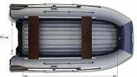 Двухкорпусная надувная лодка Флагман DK 350