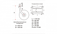 Транцевые колеса быстросъемные стандартные 