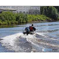 Алюминиевая лодка Wyatboat - 390 М с консолями