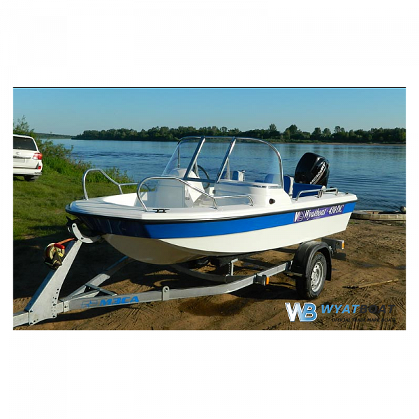 Стеклопластиковый катер Wyatboat - 430 DC (тримаран)