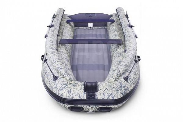 Лодка надувная Solar 430 Super Jet tunnel c фальшбортом пиксель