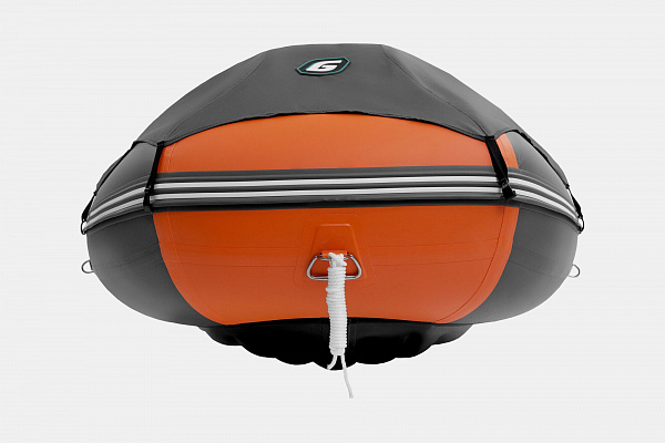 Лодка надувная Gladiator E 380 PRO оранжево/темносерый