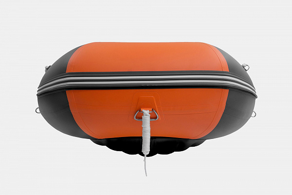 Лодка надувная Gladiator E 380 PRO оранжево/темносерый