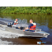 Алюминиевая лодка Wyatboat - 390 М с консолями