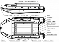 Лодка надувная Фрегат 350 Air F НДНД с фальшбортом