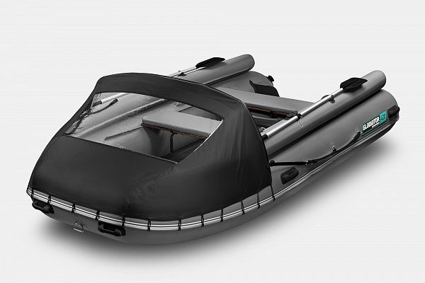 Лодка надувная Gladiator E 380 X темно/серый