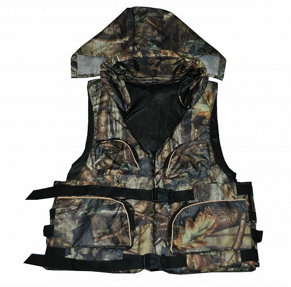 Жилет страховочный с карманами, капюшоном (XXL, 3XL)
