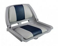 Кресло складное мягкое TRAVELER серо - синий