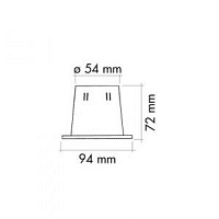 Уплотнитель для тросов управления регулируемый черный, д. 94 мм
